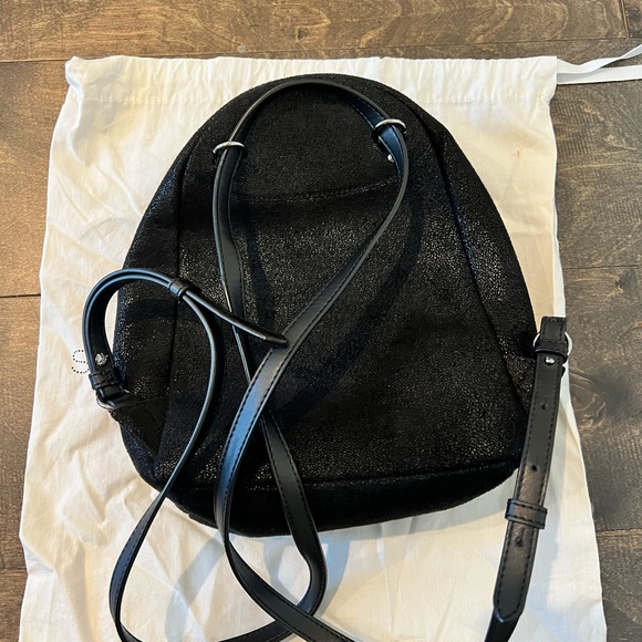 Stella McCartney Falabella Front Zip Backpack Shaggy Deer Mini - Picture 2 of 6